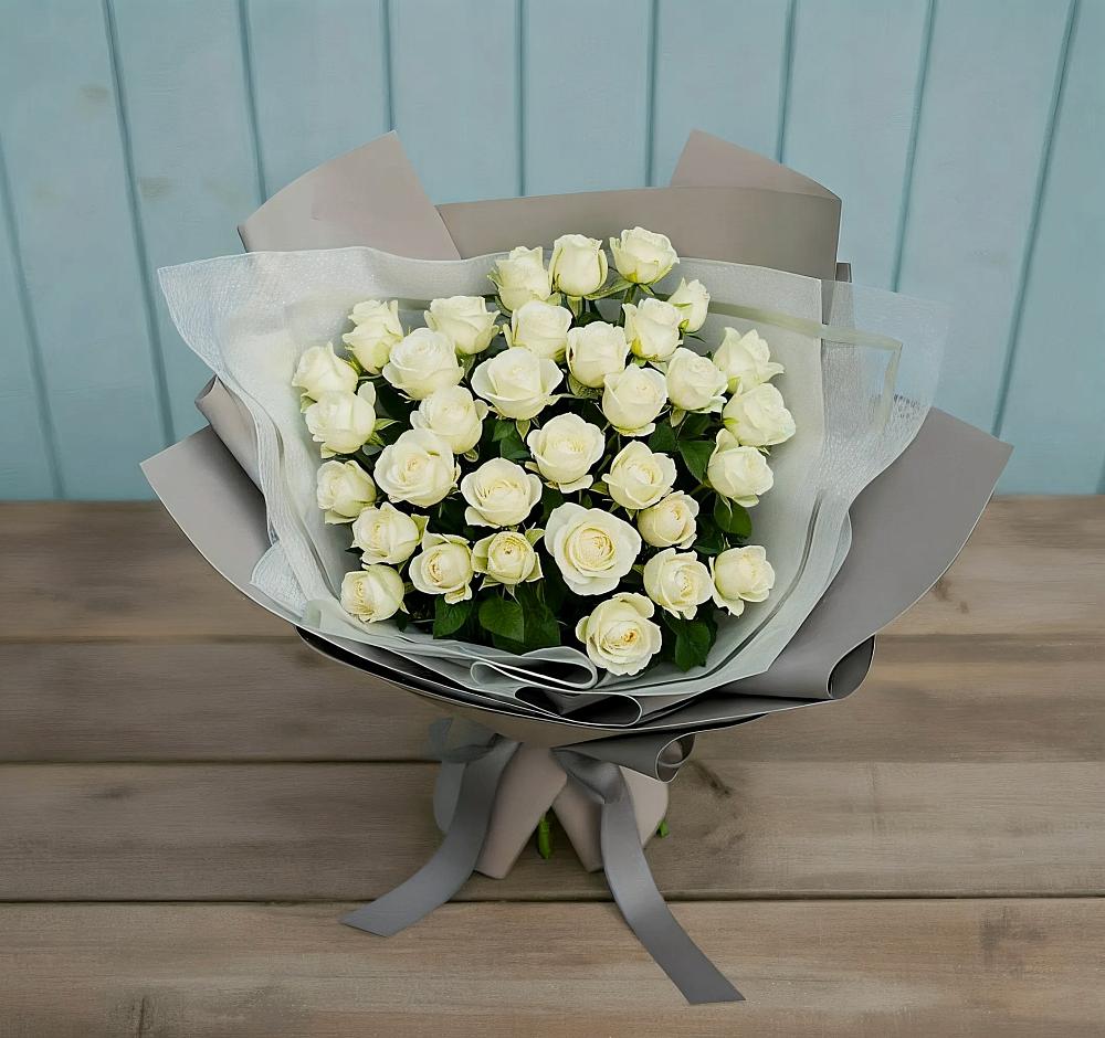 Букет Белоснежная нежность в Спартак