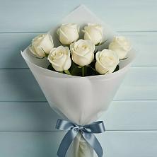 Букет 7 Белых роз Эдлесс Лав в Спартак