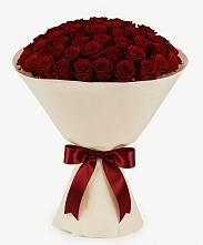 Букет 101 Бордовая роза Блэк Бакарра в Спартак