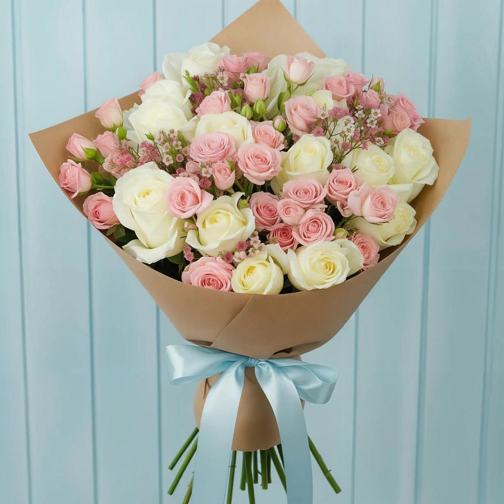 Букет цветов из: Розы в Спартак