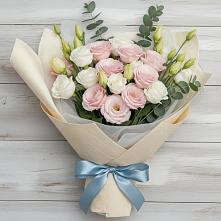 Букет цветов из:  Лизиантусы в Спартак