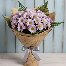 Букет цветов из:  Хризантемы в Спартак