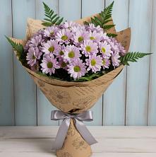 Букет цветов из:  Хризантемы в Спартак