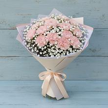 Букет цветов из:  Гвоздики в Спартак