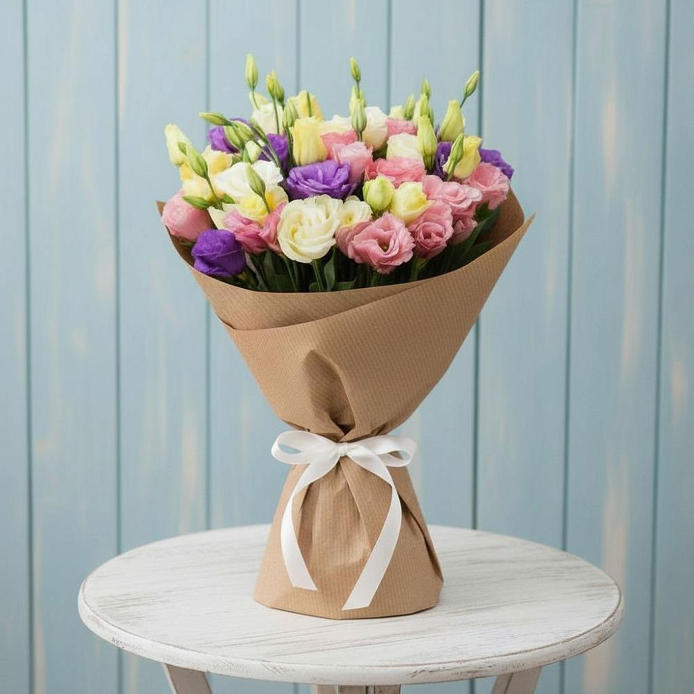 Букет цветов из: Лизиантусы в Спартак