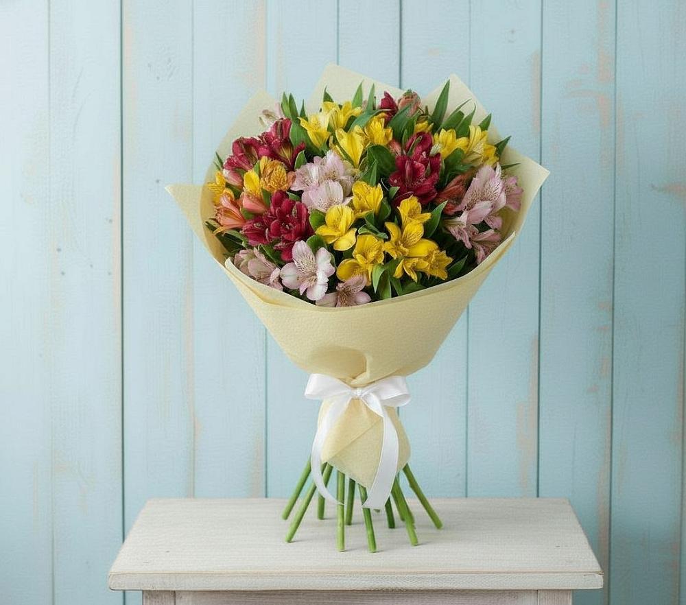 Букет цветов из: Альстромерии в Спартак