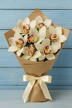 Букет цветов из:  Орхидеи и Розы в Спартак