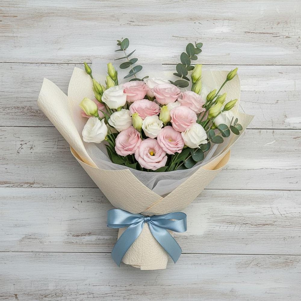 Букет цветов из: Лизиантусы в Спартак